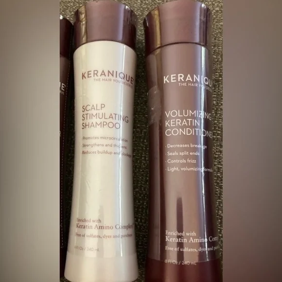 KERANIQUE Scalp Stimulating Shampoo, Volumizing Conditioner & Lift Spray NEW!